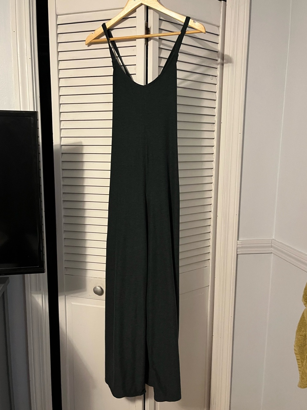 Classic Wide-Leg heather green Jumpsuit
